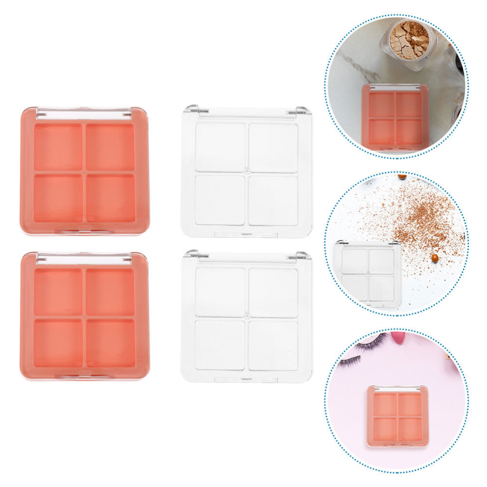 4 Pcs under Eye Brightener Shadow Box Cosmetic Container DIY Makeup
