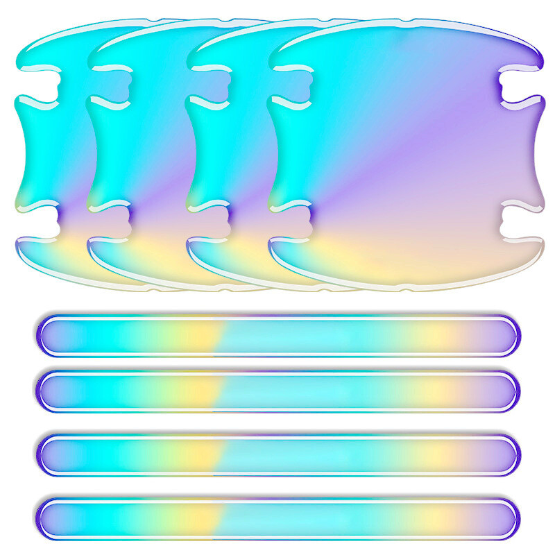 Car Door Handle Bowl Anti-Scratch Protector Sticker Luminous Safety Edge Decals