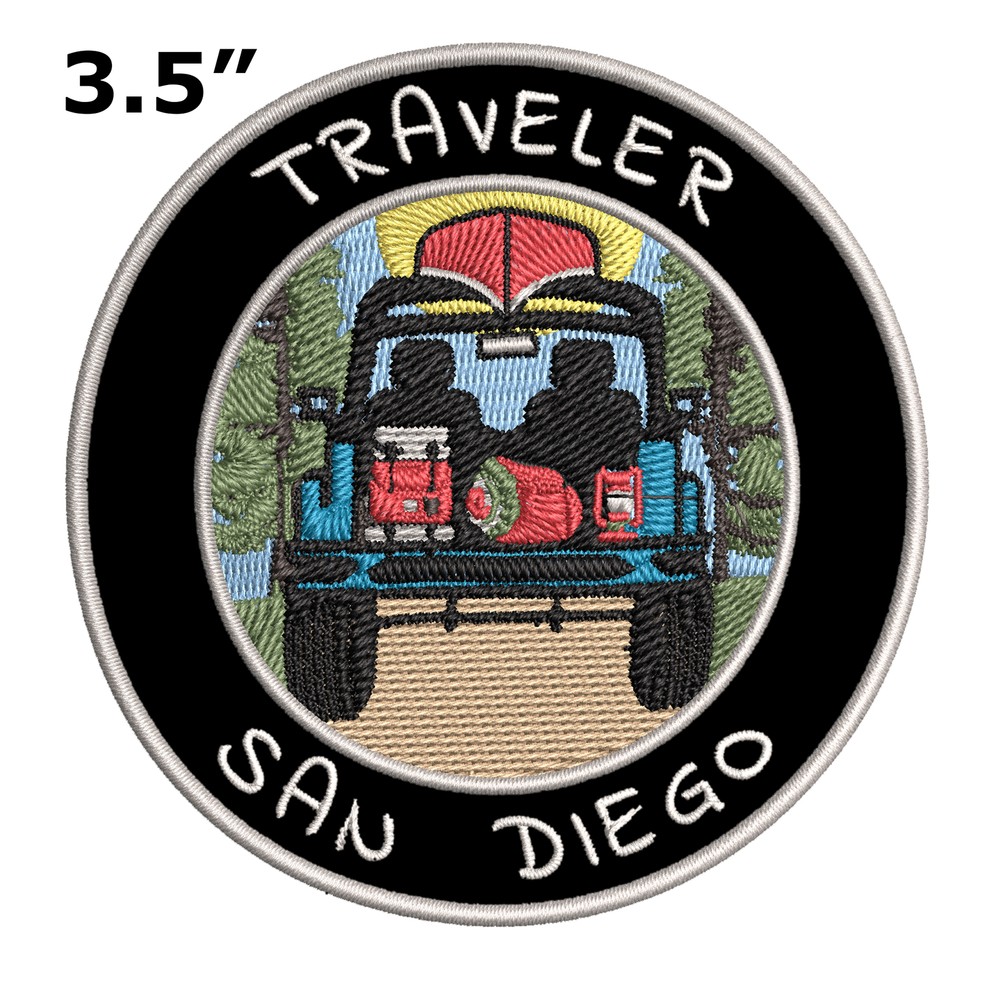San Diego, California Travel Patch Embroidered Iron-On Applique Badge Souvenir