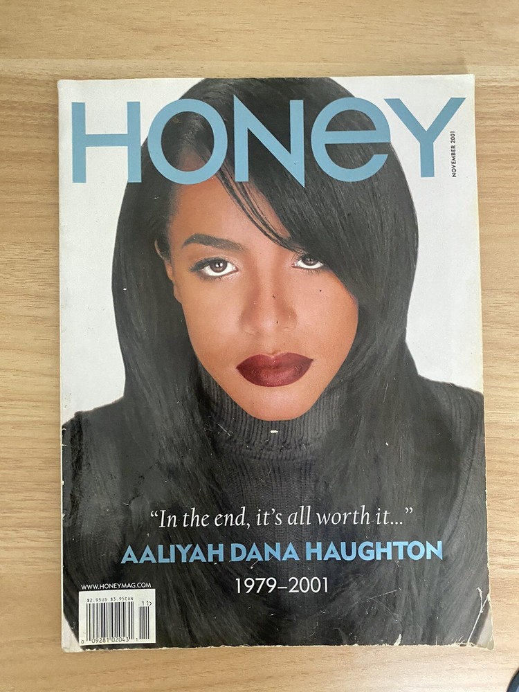 Aaliyah Honey Magazine November 2001 RARE-image