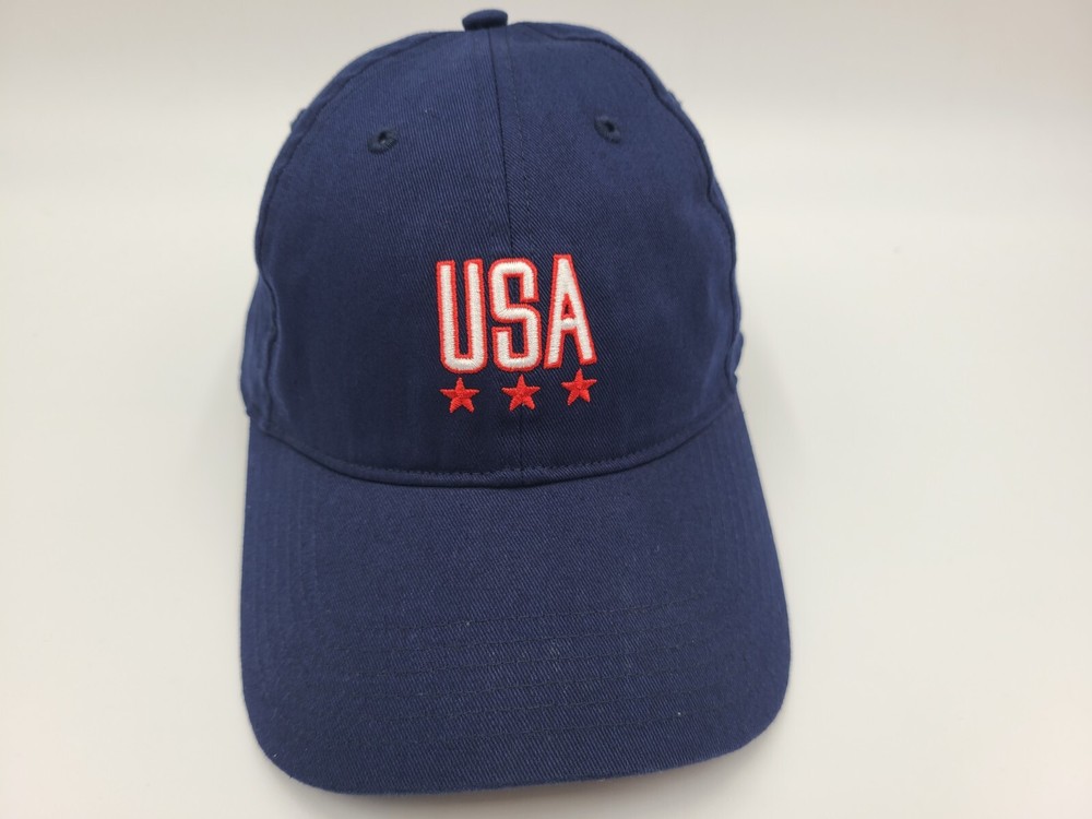 USA Under Armour Strapback Adjustable Hat Cap United States Dad Men Women Blue