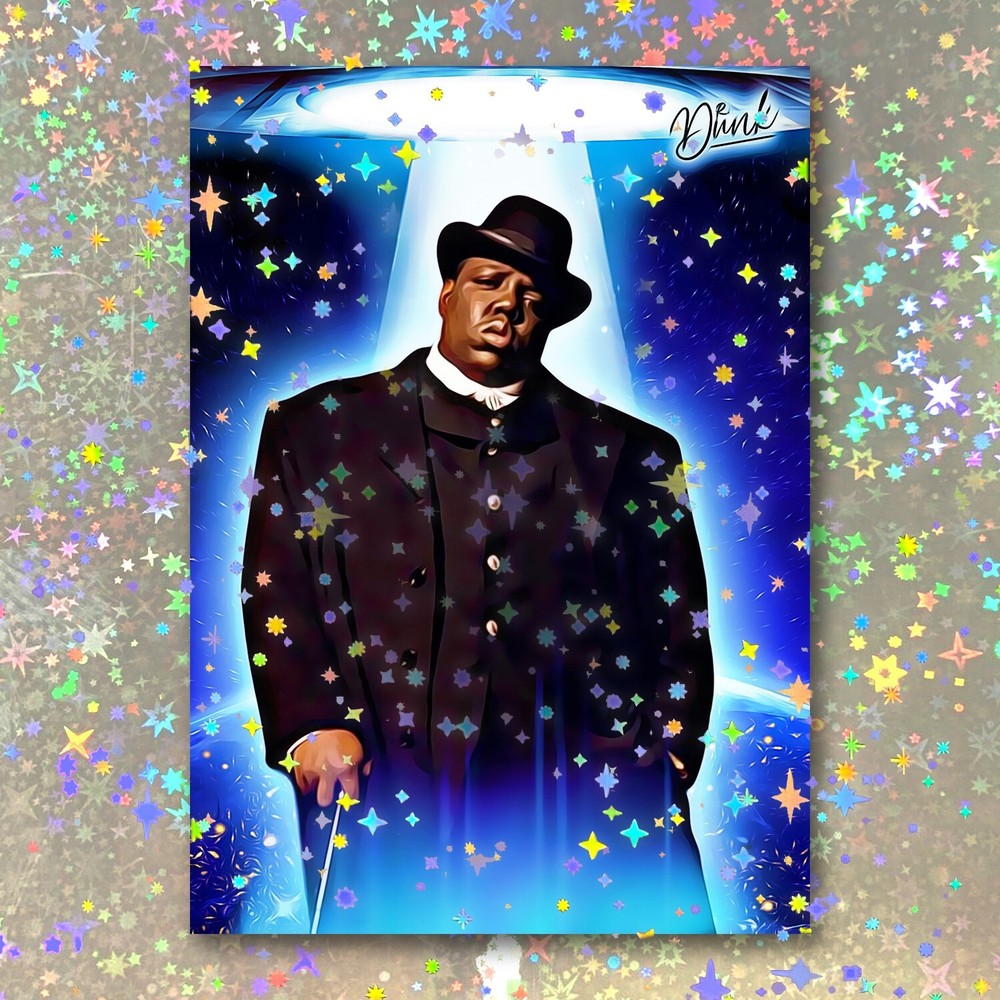 The Notorious B.I.G. Holographic Earth's Finest Sketch Card Limited 1/5 Dr. Dunk