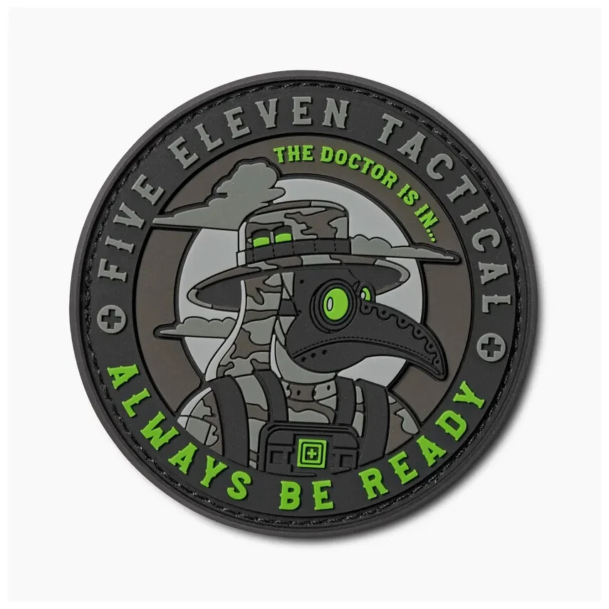 5.11 Tactical Doctor Is In Patch Laser Cut Hook-Back PVC Style # 92663AFV