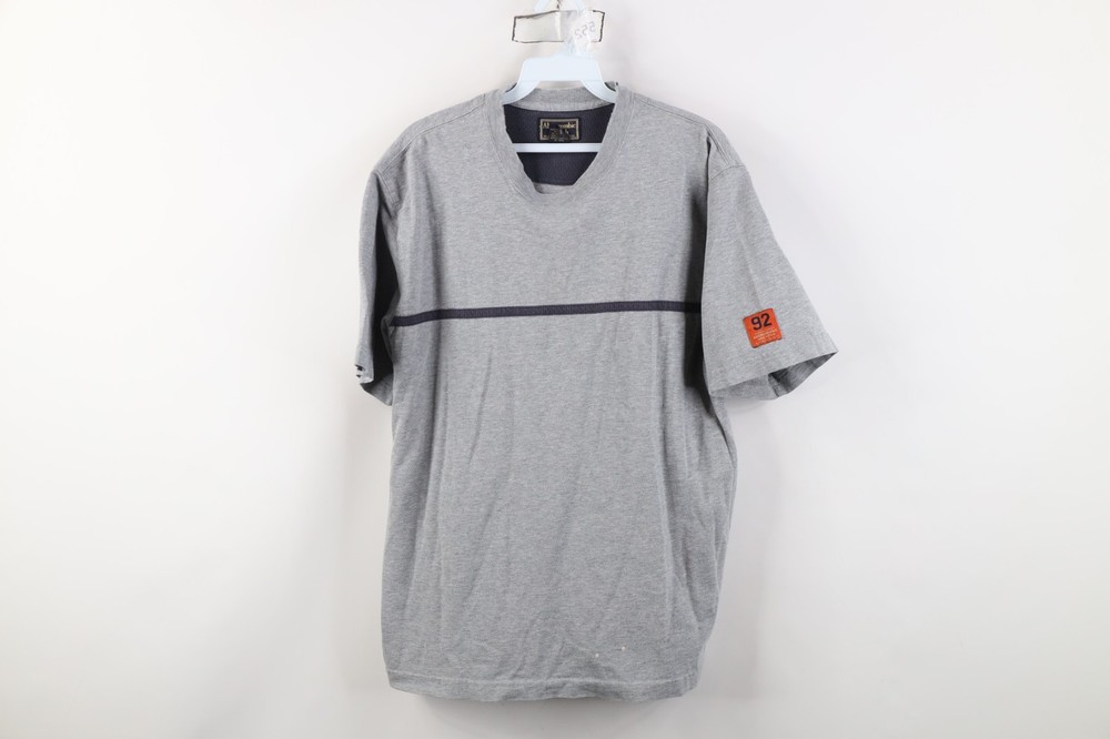 Vtg 90s Y2K Abercrombie & Fitch Mens XL Distressed Heavyweight T-Shirt Gray USA-image