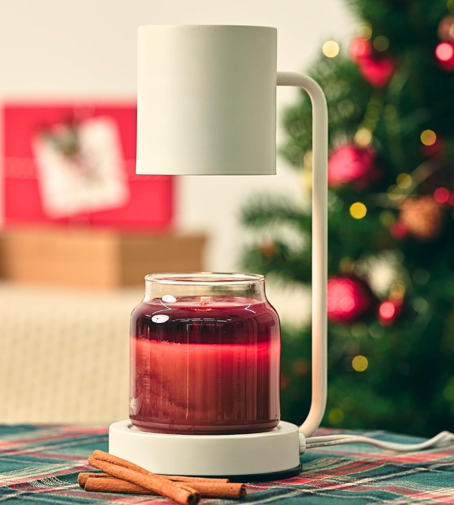 Cozyberry Querencia Candle Warmer Lamp with 1-2-4 Hour Timer and 2 Bulbs