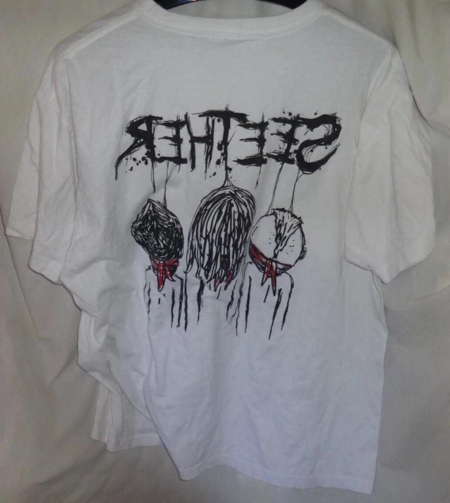 Vintage 00s Y2K Seether Rock Band Concert T Shirt Music Tour Promo Tee 2XL