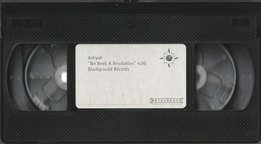 Aaliyah_We Need A Resolution 2001 VHS Promo Music Video Tape-image