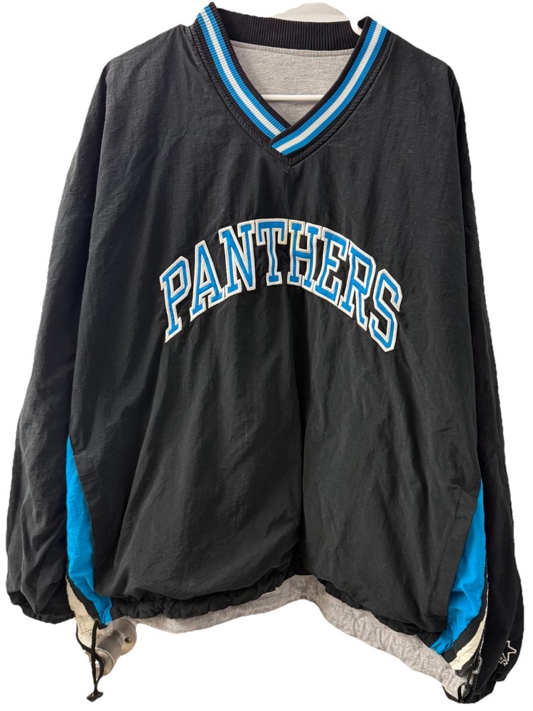 Vintage NFL Carolina Panthers Reversible Pullover Jacket XL - Starter Pro Line