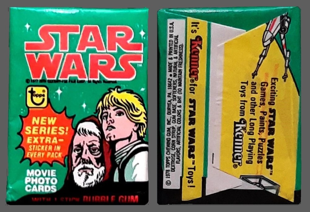 1977 Topps Star Wars 4th Series - One Wax Pack (POSSIBLE #207 ERROR!!) - EX-NM