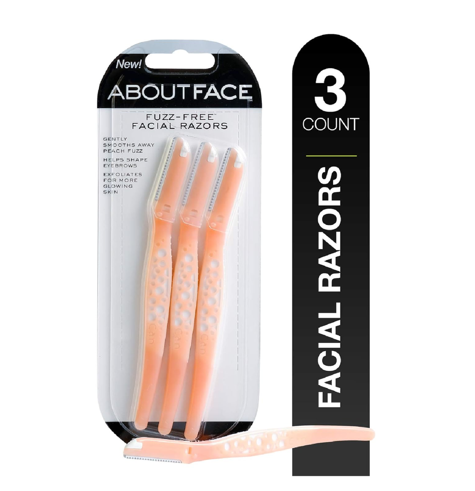 About Face Fuzz Free Facial Razors for Shaving & Exfoliating  Includes 3 Beauty-image
