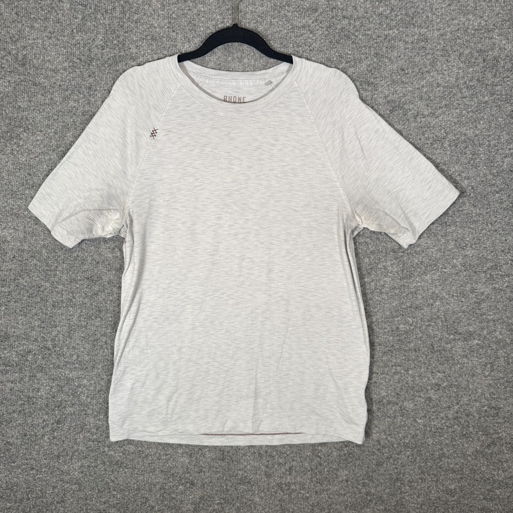 Rhone Shirt Mens Medium Gray Short Sleeve Crewneck Tshirt Performance Stretch