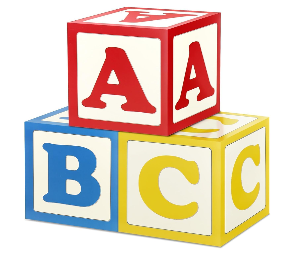 ABC Alphabet Themed Party Decorations Box Set  -image