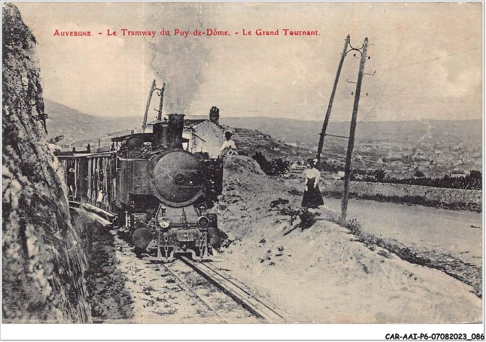 CAR-AAIP6-63-0511 - Auvergne Tramway at Puy-de-Dome’s Grand Tournant