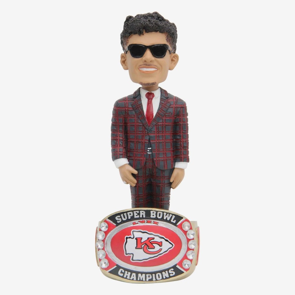Patrick Mahomes Chiefs Super Bowl Ring Bobblehead NFL Collectible  