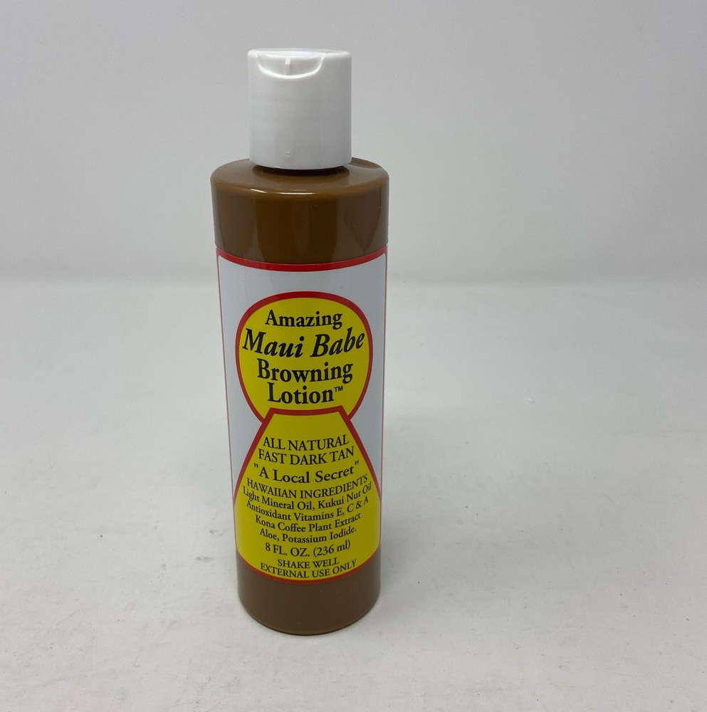 Maui Babe Browning Lotion – Natural Hawaiian Tan Accelerator Enriched with Vitamins