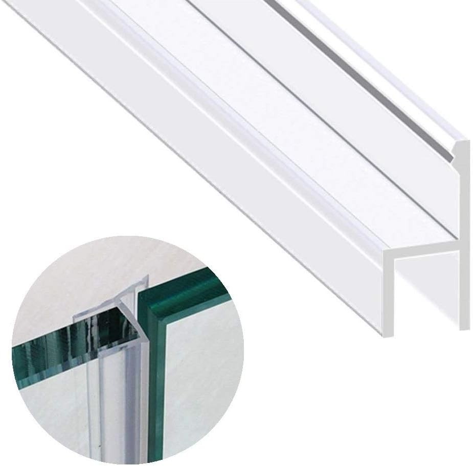 Shower Glass Door Seal Strip, 120 Inch Silicone Soft Transparent