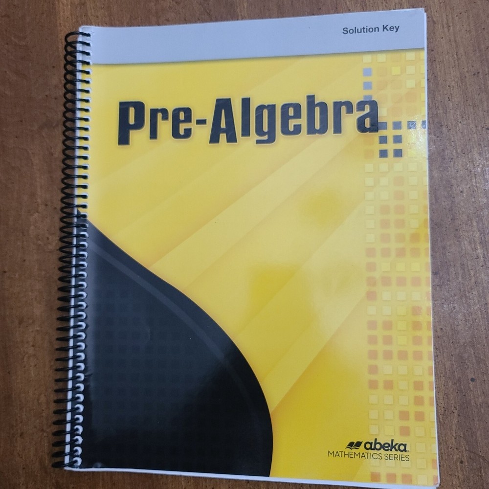 Abeka Pre Algebra Third Edition Solution Key-image