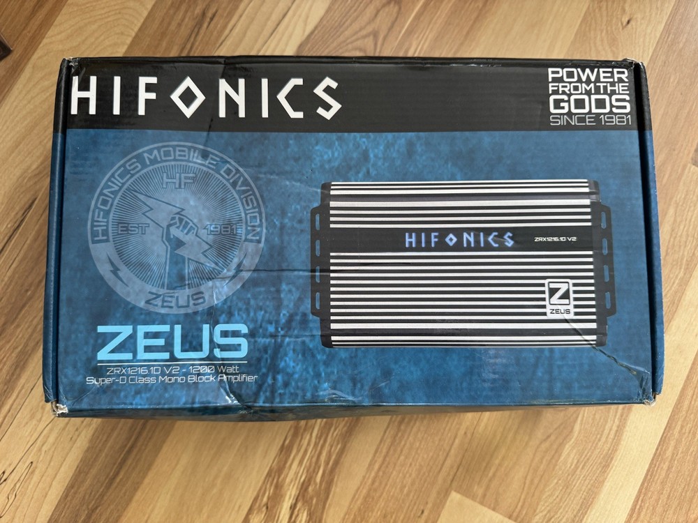 Hifonics Zeus ZRX1216.1DV2 1200 Watt Super-D Class Mono Block Amplifier