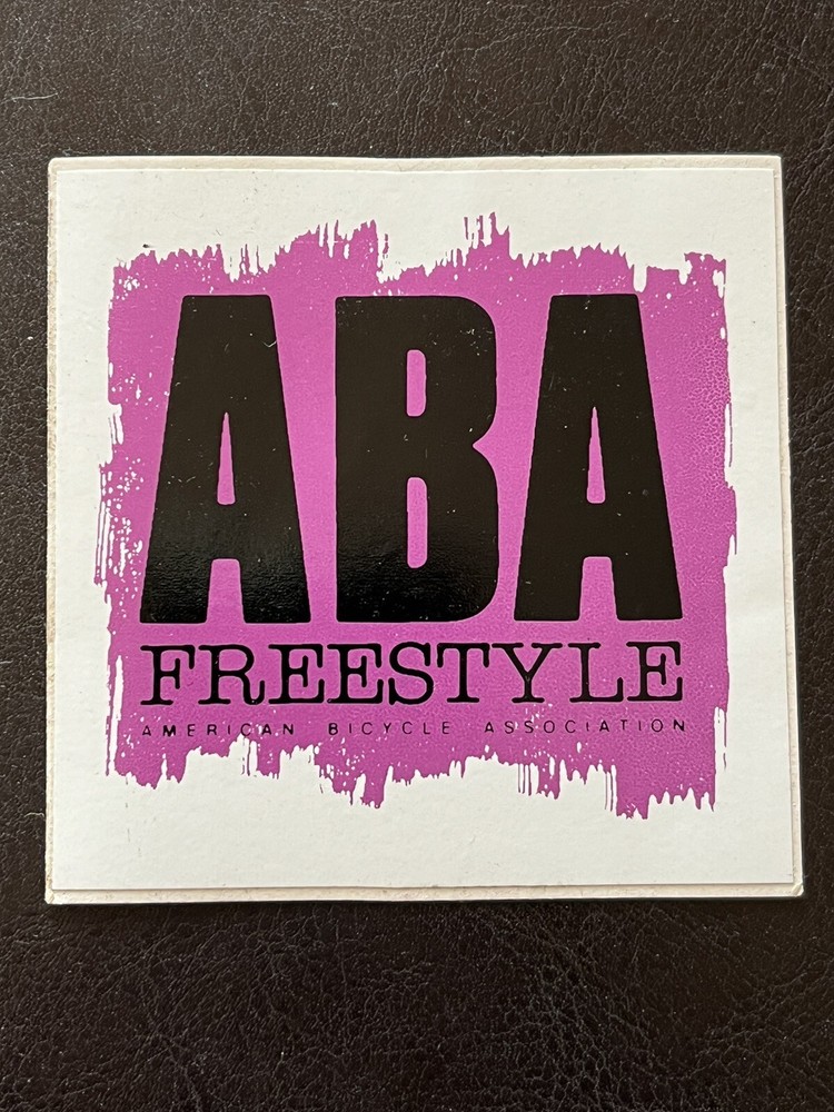 ABA FREESTYLE 1980s Sticker BMX RARE VINTAGE AFA  RAMP RIDER AUTHENTIC ORIGINAL-image