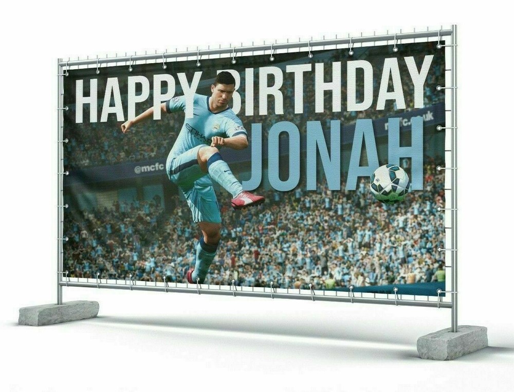 Fifa Manchester Custom Happy Birthday Banner Personalized Poster MS83