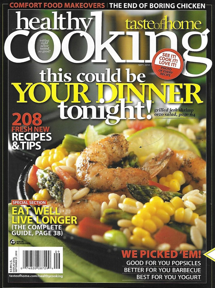 A Taste Of Home Magazine Healthy Cooking Barbecue Best Yogurt Popsicles 2010-image