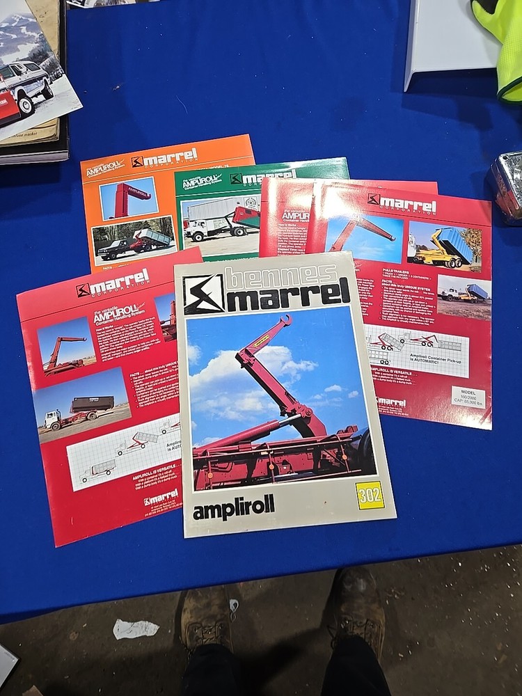 Vtg 1990s/Y2K Era Marrel Ampliroll Brochure Literature Rolloff Trucks Garbage