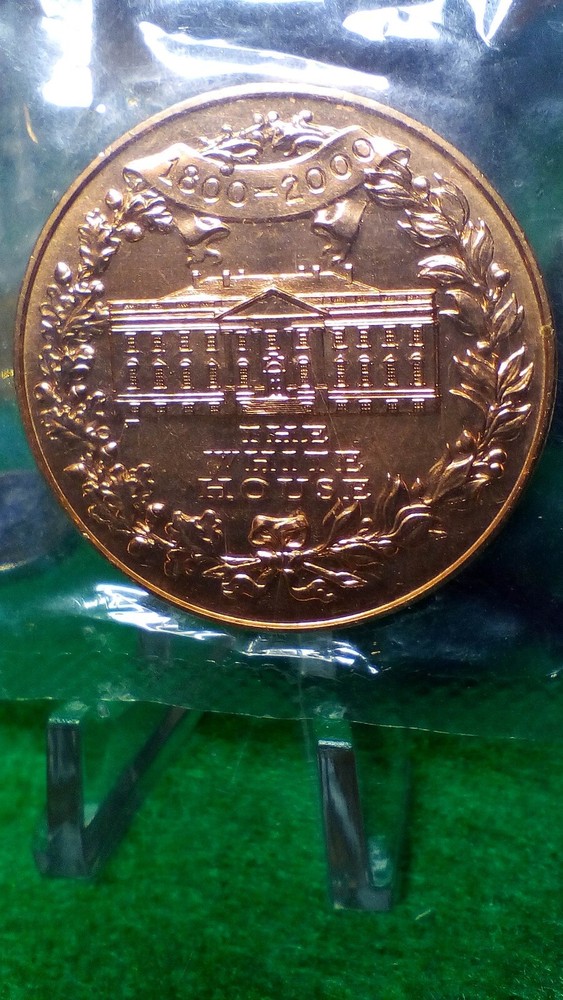 John and Abigail Adams Bronze Medal by U.S. Mint White House Cello 1.5 Inch-image