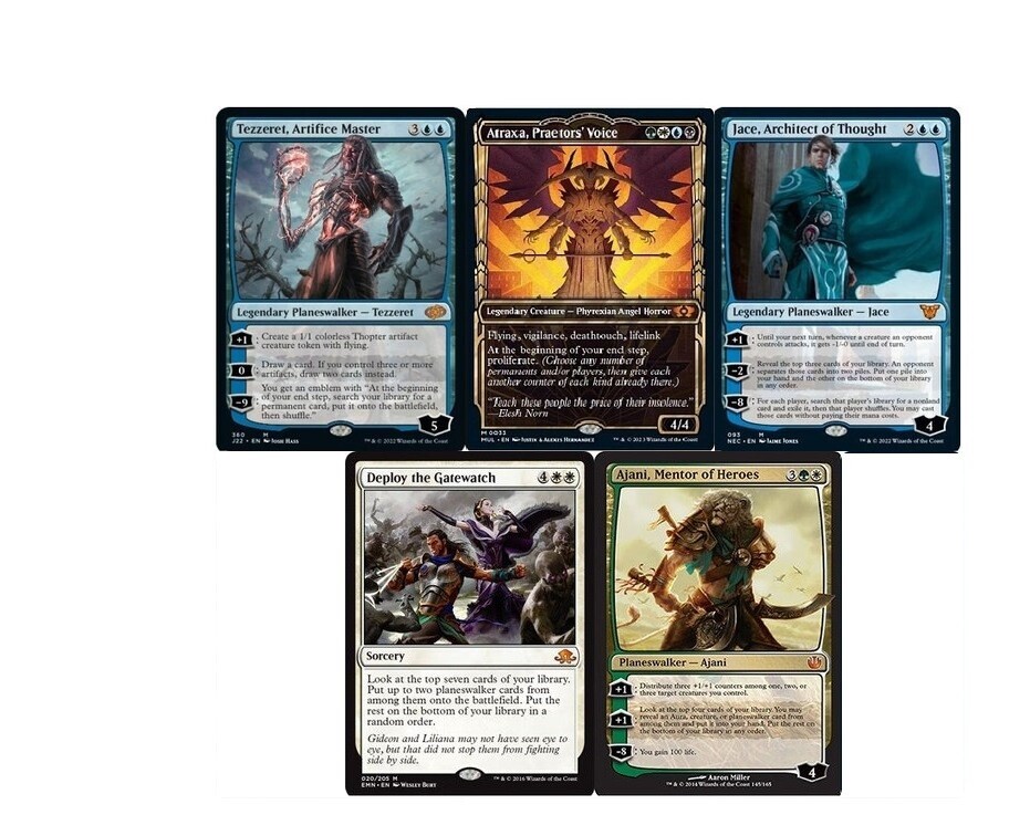 SUPER FRIEND-ATRAXA-100 Card Magic the Gathering Commander Deck-MTG Atraxa Ajani