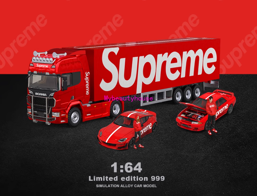 CC 1:64 400Z GTR R32 Scania Truck Figure Sports Model Diecast Metal Car