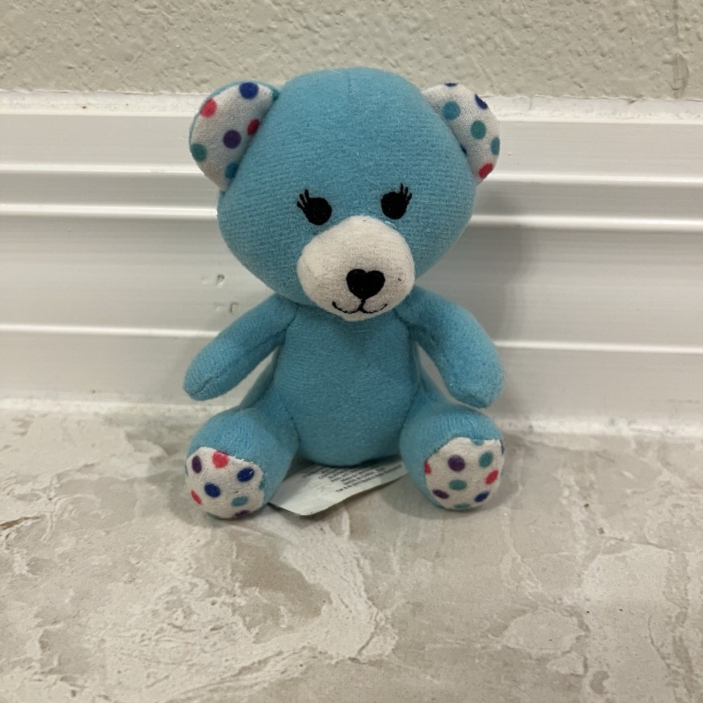 Turquoise Mini 4 Inch Build-A-Bear Plush Stuffed Toy for McDonald's-image