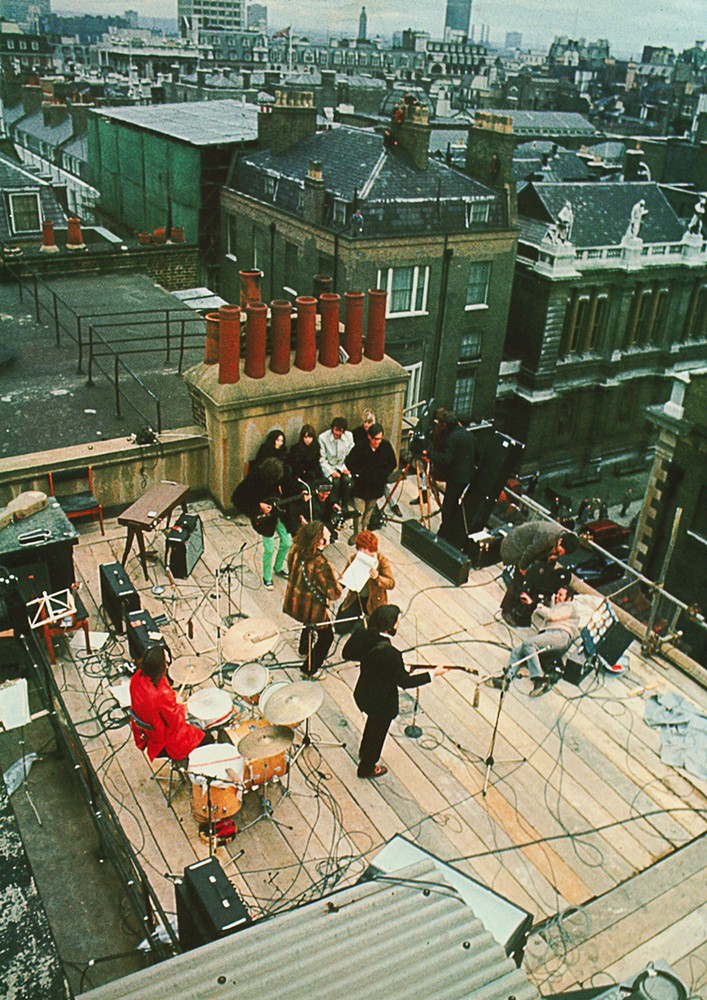 The Beatles Rooftop Concert 8x10 Photo Print Vintage Celebrity Memorabilia