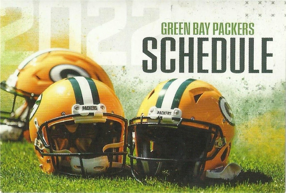2022 Green Bay Packers NFL Football Pocket Schedule- Diggers Hotline