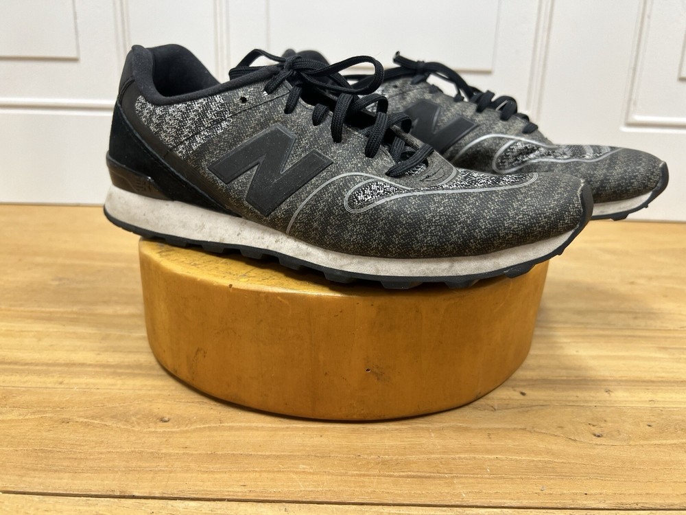New Balance 696 Women's Lace Up Running Sneakers, Black/Gray - Size 7.5