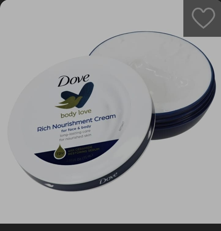 Dove Body Love Rich Nourishment Cream, Face, Hand & Body Lotion for Extremely Dr