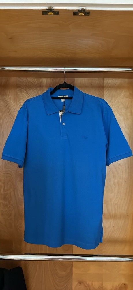 mens burberry polo shirt Small