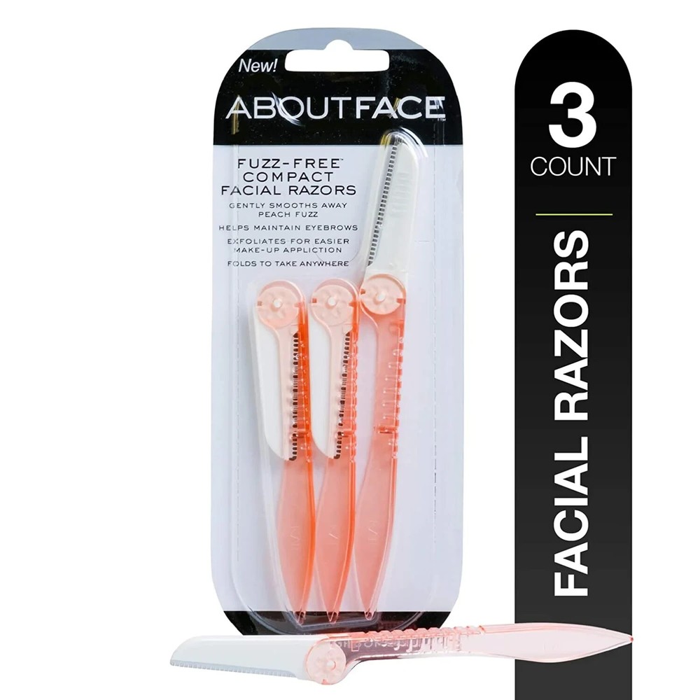 About Face Fuzz-Free Facial Razors - 3 Pack Beauty Groomers-image