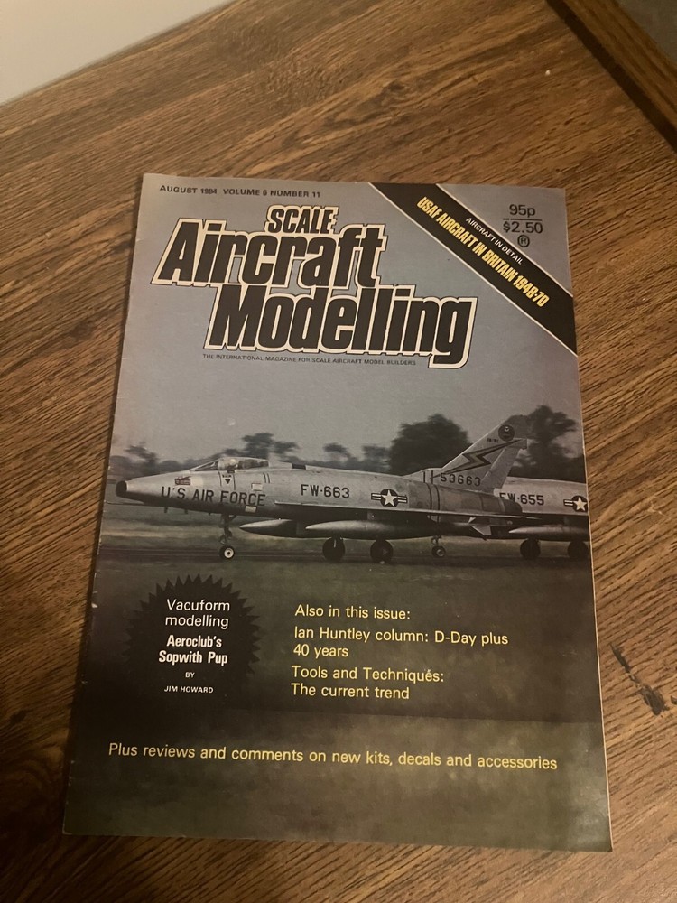Vintage Back Issue of Scale Aircraft Modeling Magazine - August 1984
