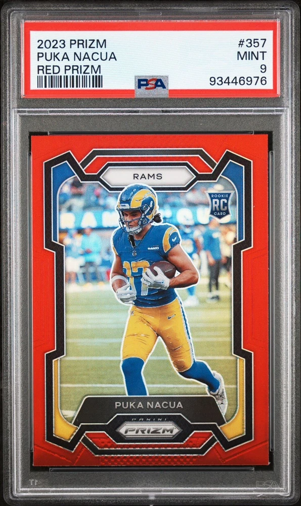 2023 Panini Prizm - Rookies Red Prizm #357 Puka Nacua (RC)