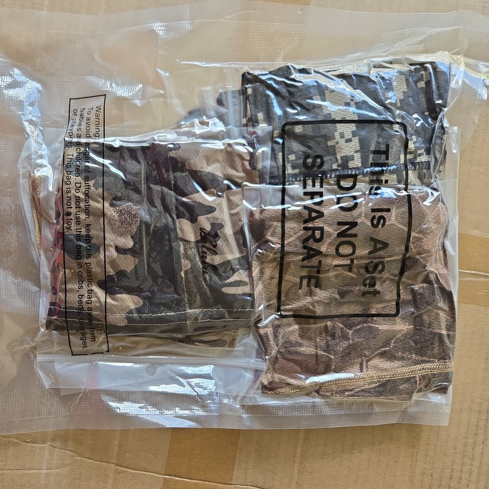 6-piece camo tactical balaclava full face mask military hood for outdoor