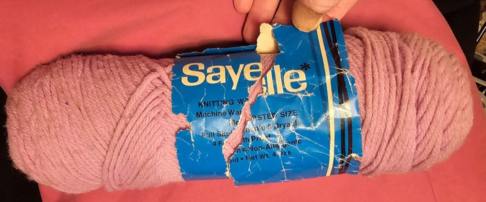 Vintage SAYELLE 4 Ply Worsted Weight 4oz #321 Lavener Yarn 100% Orlon