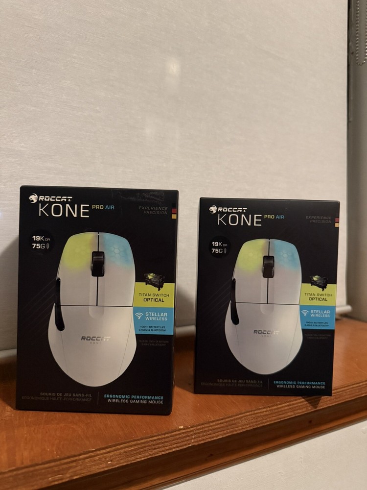 ROCCAT Kone Pro Air Wireless Optical Gaming Mouse - White