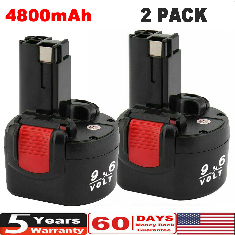 2Pack 4.8Ah 9.6V Cordless Power Tool Battery For Bosch BAT048 BAT100 BAT119 New