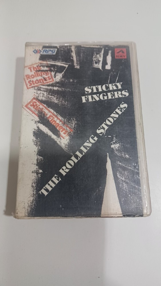 The Rolling Stones Sticky Fingers RARE orig Cassette tape INDIA Indian HMV