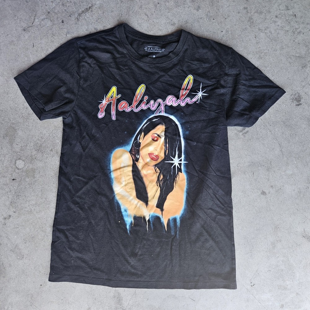 Aaliyah Band Hip Rob R&b Tee Shirt Size S 100% Authentic-image