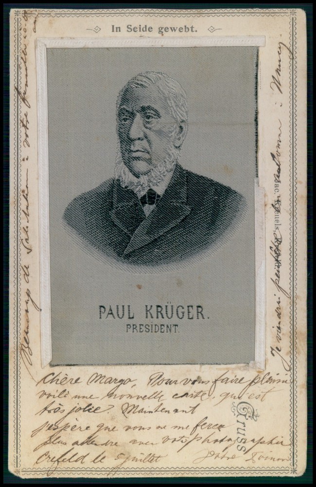 Rare Original 1900s Boer War Silk Postcard South Africa Transvaal England UK-image