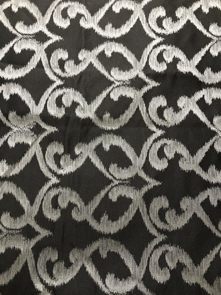 Two-Piece Fabric Bundle - Abstract Grey and Multicolored Green + Blue Fabric