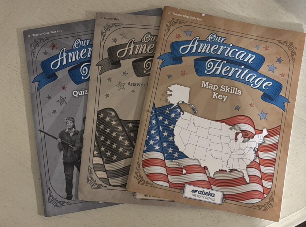 ABeka 3rd Grade History Teacher Quiz Test Key Our American Heritage w Map Keys-image