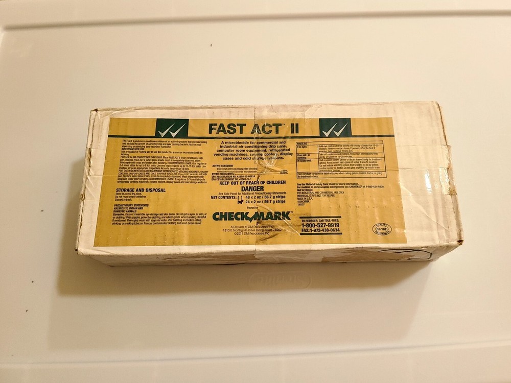 CHEMSEARCH FE. FAST ACT II. 24 X 2 OUNCE A/C CONDENSATE PAN MICROBIOCIDE STRIPES-image