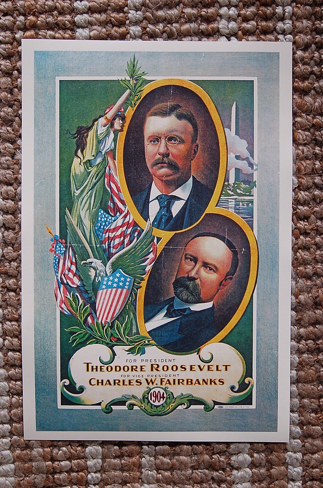 1904 Theodore Roosevelt Presidential Campaign Poster