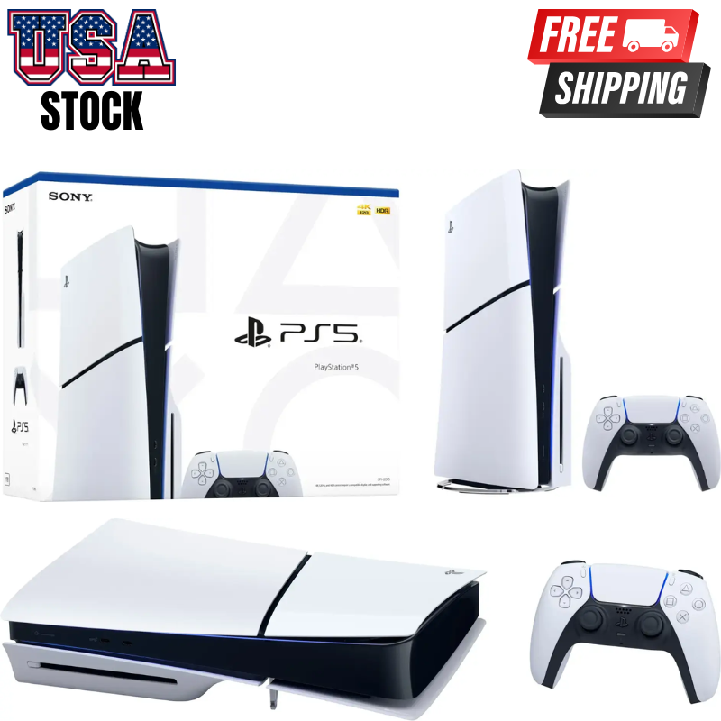 Sony PlayStation 5 Slim Console White Fast Shipping Brand New PS5 System